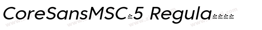 CoreSansMSC45 Regula字体转换